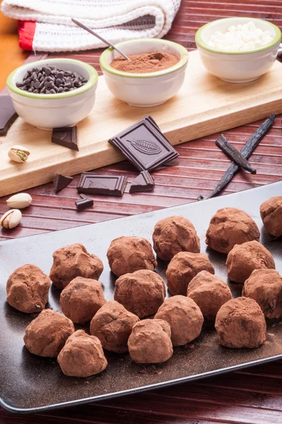 Pralinés de chocolate dulce — Foto de Stock