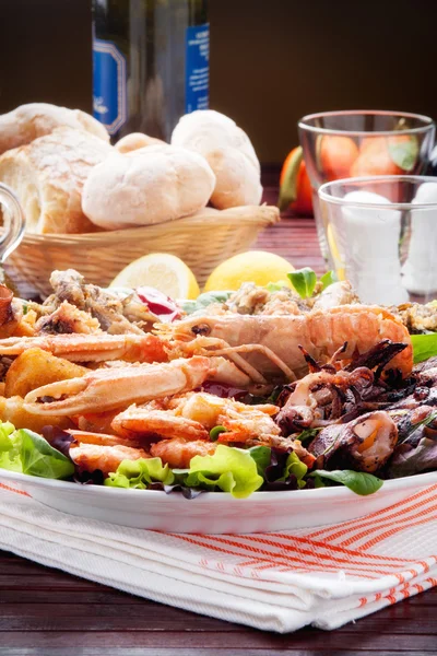 Sea food plate — Stock Photo, Image