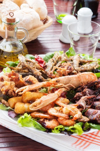 Sea food plate — Stock Photo, Image