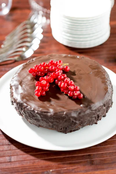 Sacher, csoki torta — Stock Fotó