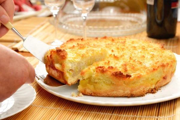 Gâteau aux bananes appétissant — Photo