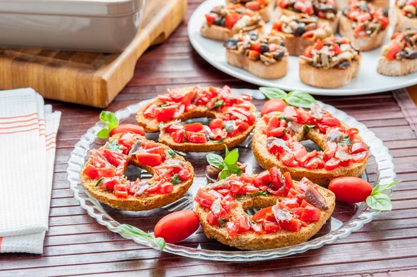 Friselle with tomatoes — Stock Photo, Image