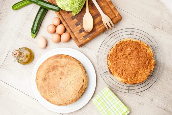 Pastel relleno de verduras —  Fotos de Stock