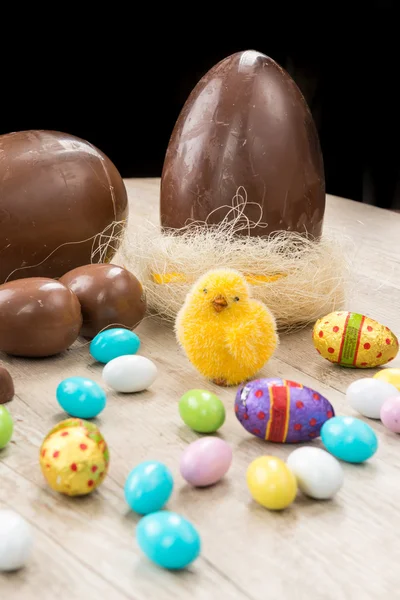 Easter eggs chocolate — Stock Photo, Image