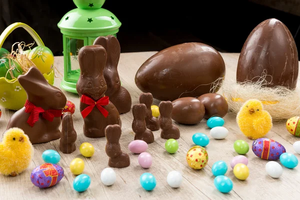 Chocolate Easter bunnies — Stock Photo, Image