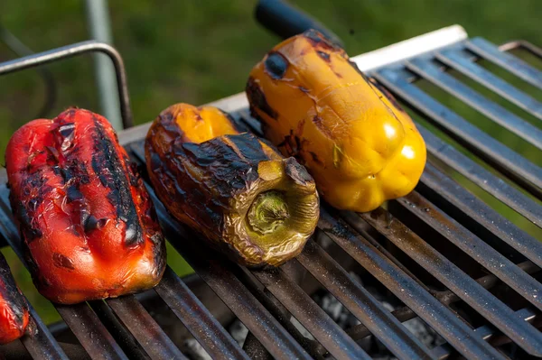 Paprika auf dem Grill — Stockfoto