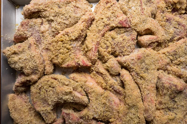 Lamb chops breaded — Stock Photo, Image