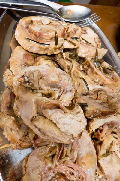 Baked slices of pork — Stock Photo, Image