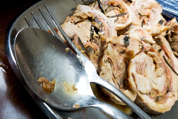 Baked slices of pork — Stock Photo, Image