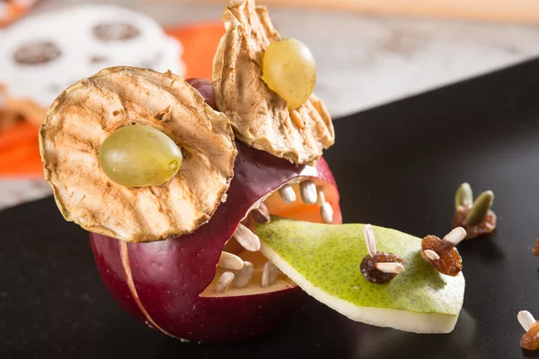 Gruseliges Apfel-Dessert — Stockfoto