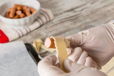 Mezeler taze makarna ile