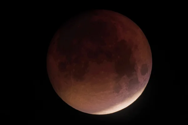 Éclipse lunaire lune rouge — Photo