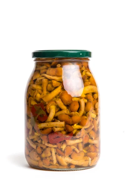 Glass jar with pickles — Stock Photo, Image