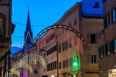  city  decorated for Christmas fairytale