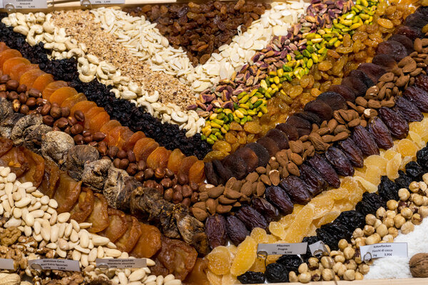 various dried fruits