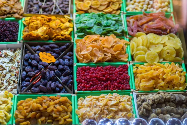 Various dried fruits — Stock Photo, Image