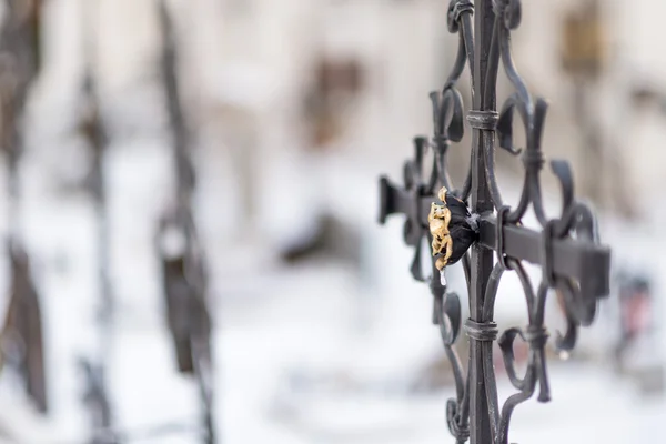 Metal, ornate cross — Stock Photo, Image
