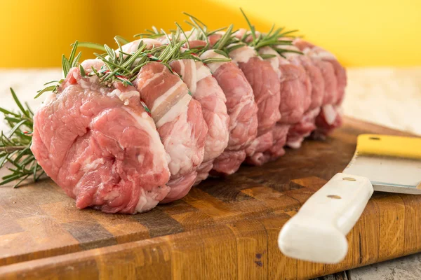 Chuletas de cerdo ecológicas — Foto de Stock