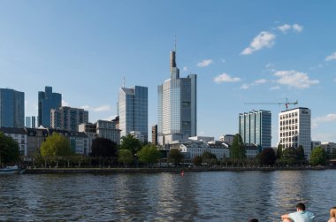 Frankfurt manzaralı ana, Almanya