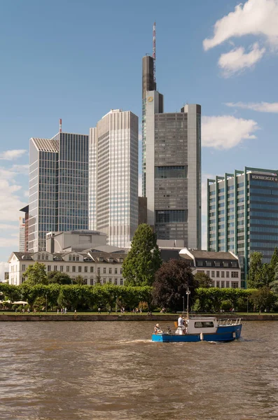 Pohled Frankfurt Nad Mohanem Německo — Stock fotografie