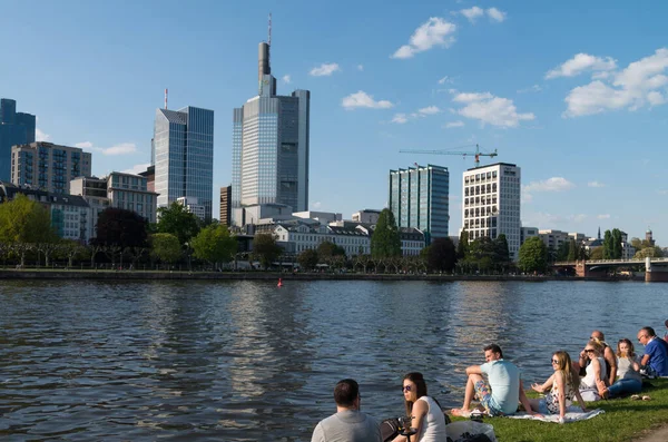 Blick Auf Frankfurt Main Deutschland — Stockfoto