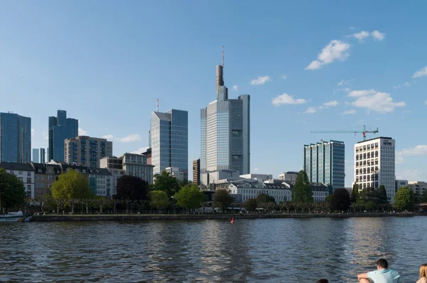 Pohled Frankfurt Nad Mohanem Německo — Stock fotografie