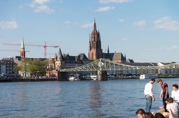 Blick Auf Frankfurt Main Deutschland — Stockfoto