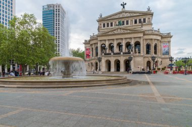 Frankfurt manzaralı ana, Almanya