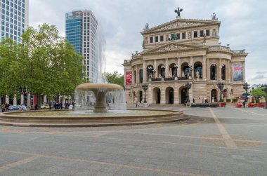 Frankfurt manzaralı ana, Almanya