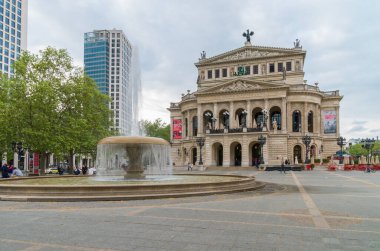 Frankfurt manzaralı ana, Almanya