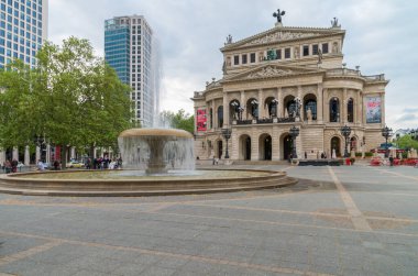 Frankfurt manzaralı ana, Almanya