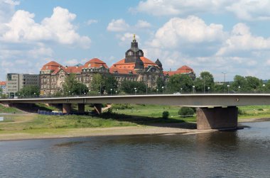 Almanya 'nın Dresden şehrinin manzarası