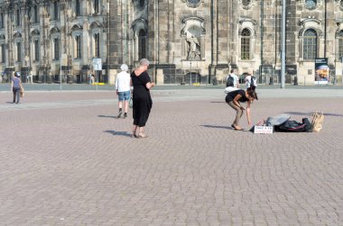 Almanya 'nın Dresden şehrinin manzarası