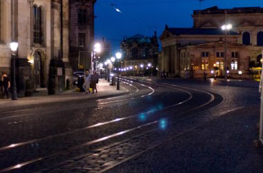 Almanya 'nın Dresden şehrinin manzarası