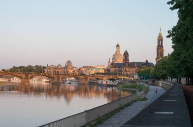 Almanya 'nın Dresden şehrinin manzarası