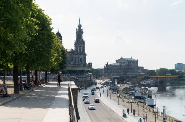 Almanya 'nın Dresden şehrinin manzarası