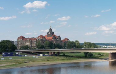 Almanya 'nın Dresden şehrinin manzarası