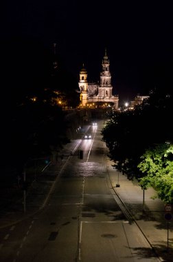Almanya 'nın Dresden şehrinin manzarası