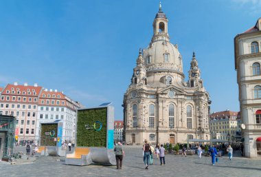 Almanya 'nın Dresden şehrinin manzarası