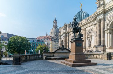 Almanya 'nın Dresden şehrinin manzarası