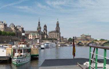 Almanya 'nın Dresden şehrinin manzarası