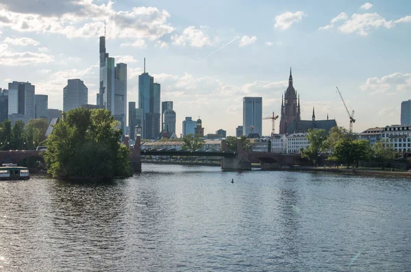 Vista Frankfurt Main Alemanha — Fotografia de Stock