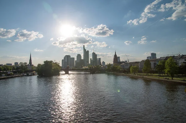 Vista Fráncfort Del Meno Alemania — Foto de Stock