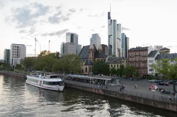 Blick Auf Frankfurt Main Deutschland — Stockfoto