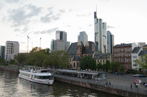 Uitzicht Frankfurt Main Duitsland — Stockfoto