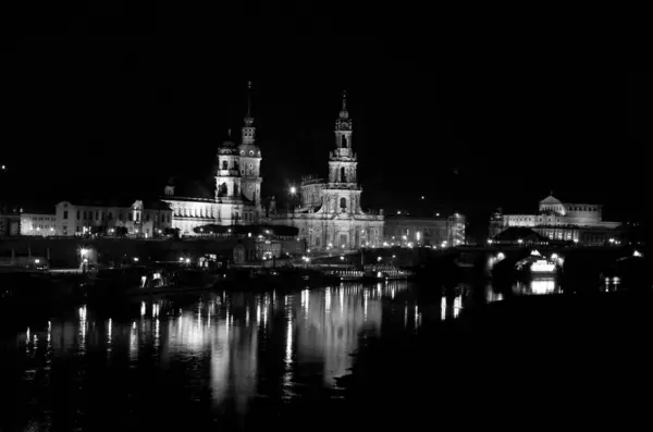 Vista Sulla Città Dresda Germania — Foto Stock