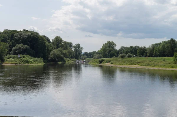 Widok Rzekę Łabę Niemcy — Zdjęcie stockowe