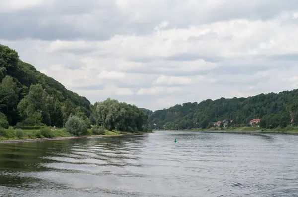 德国易北河景观 — 图库照片