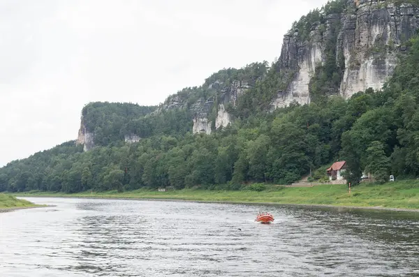 Vue Sur Elbe Allemagne — Photo