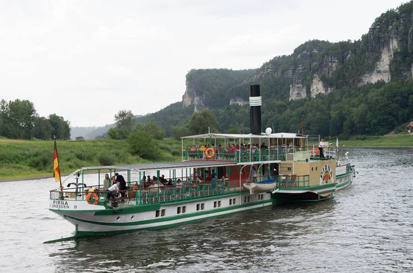 Blick Auf Die Elbe Deutschland — Stockfoto